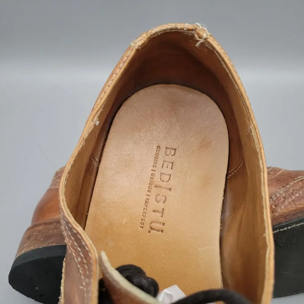 Bed Stu Corsico II Benchmade Wingtip Oxfords Brown Leather Shoes Mens 12 - Picture 11 of 13